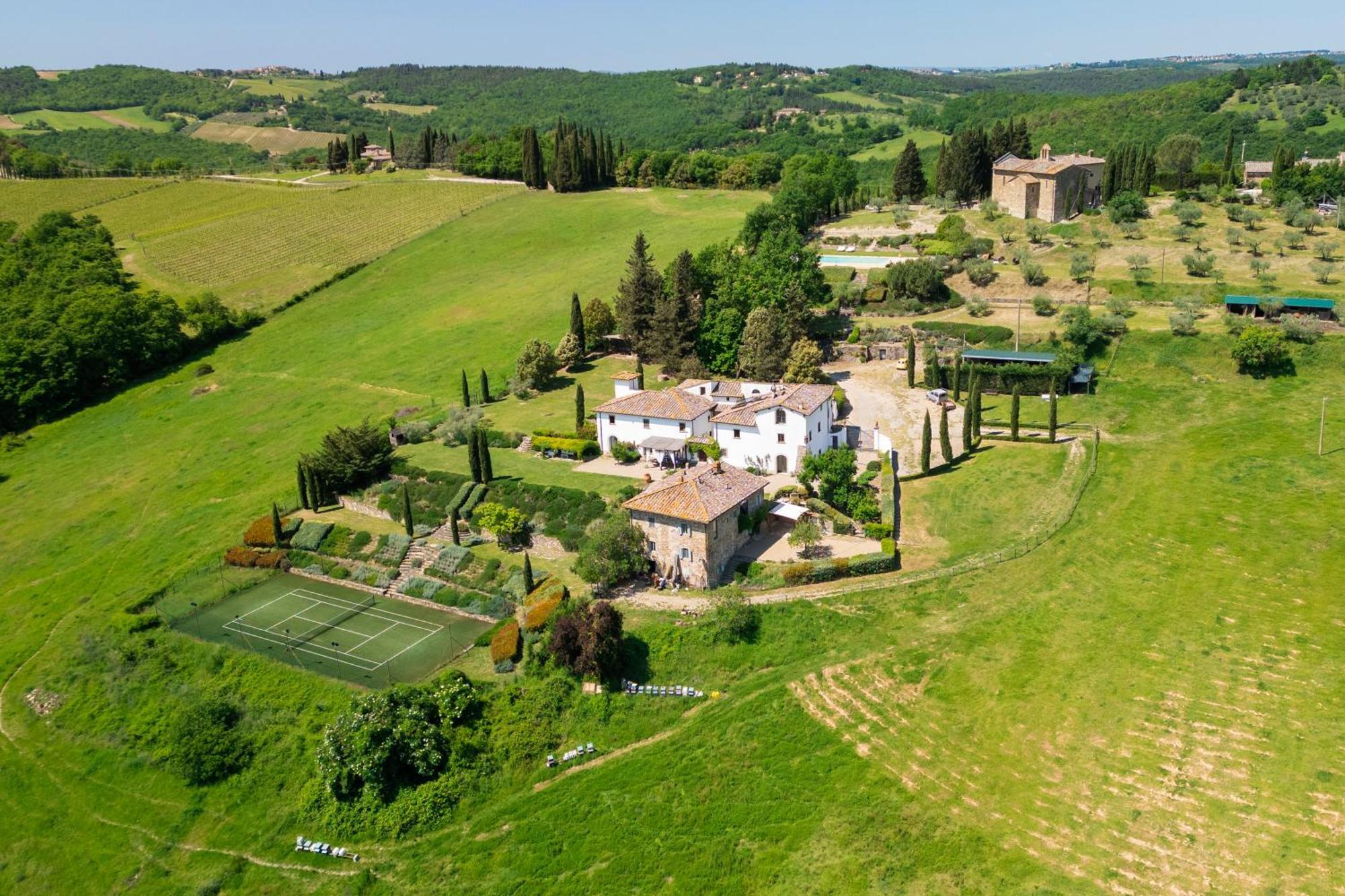 Villa Rignana Chianti Estate, Pool, Tennis,Cook Greve in Chianti Exterior photo